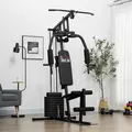 HOMCOM Multifunction Home Gym Machine, with 45kg Weight Stacks, for Strength Training - 2