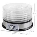 HOMCOM 40-70℃ Five-Tray Food Dehydrator - 3