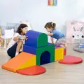 HOMCOM Seven-Piece Kids Soft Playset, for Toddlers - Multicoloured - 2