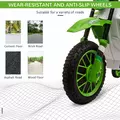 HOMCOM 12V Kids Electric Motorcycle Ride-On, with Training Wheels, for Ages 3-6 Years - Green - 7