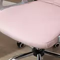Vinsetto Office Chair, Swivel Desk Chair, Velvet Vanity Chair with Adjustable Height and Rolling Wheels for Home Work Study, Pink - 9