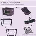 PawHut 60cm Pet Carrier, with Cushion, for Miniature Dogs - Purple - 7