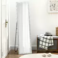 HOMCOM Full Length Mirror Free Standing Mirror Dressing Mirror with PS Frame Modern Wall Mirror for Living Room and Bedroom 34 x 144cm, Silver - 2