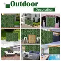 Outsunny Artificial Leaf Hedge Screen Privacy Fence Panel for Garden Outdoor Indoor Decor 3M x 1M Light Green and Dark Green - 7
