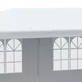 Outsunny 6 x 3 m Party Tent Gazebo Marquee Outdoor Patio Canopy Shelter with Windows and Side Panels White - 8