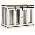 PawHut Dog Crate Furniture for Large Dogs, Double Dog Cage for Small Dogs - 1