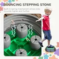ZONEKIZ Kids Stepping Stones, 11 Pieces Balance River Stones for Obstacle Course, Stackable Non-Slip Starfish Shape, Sensory Play for Indoors, Outdoors - 5