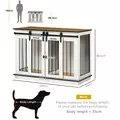 PawHut Dog Crate Furniture for Large Dogs, Double Dog Cage for Small Dogs - 3