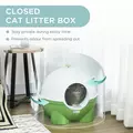 PawHut Large Cat Litter Box, with Scoop, Front Entrance, 53 x 51 x 48cm -Green - 6