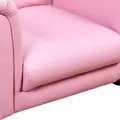 HOMCOM Toddler Chair Single Seater Kids Sofa Set, 54 x 42 x 41cm, Kids Sofa with Stool, Pink - 9