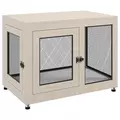 PawHut 2-in-1 Dog Cage & Side Table, with Two Doors, Cushion, for Large Dogs - 1