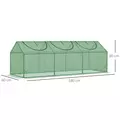 Outsunny Mini Greenhouse, Small Plant Grow House for Outdoor with Durable PE Cover, Observation Windows, 180 x 60 x 60 cm, Green - 3