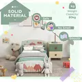 ZONEKIZ Toddler Bed Frame, Kids Bedroom Furniture for Ages 3-6 Years, Green - 6