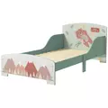 ZONEKIZ Toddler Bed Frame, Kids Bedroom Furniture for Ages 3-6 Years, Green - 1