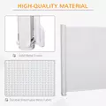 PawHut Retractable Stair Gate,  Dog Pet Barrier, for Doorway, Staircase, Hallway - White - 6
