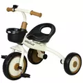AIYAPLAY Kids Trike, Tricycle, with Adjustable Seat, Basket, Bell, for Ages 2-5 Years - White - 1
