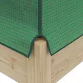Outsunny Wooden Planter Box with PE Greenhouse Cover and Bed Liner, Raised Garden Bed for Vegetables, Flowers, Herbs - 9