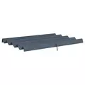 Outsunny Pergola Cover Roof, 2.86 x 2.45 m Retractable Sun Shade Top for 3 x 2m Pergola Frame, UV30+ Protected, Dark Grey - 1