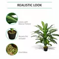 Outsunny Set of Two Artificial Dracaena Plants - 5