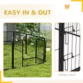 PawHut Steel 8 Panel Dog pen Pet Puppy PlayPen Grey - 7