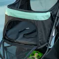 PawHut Foldable Pet Stroller w/ Rain Cover, for XS Dogs, S Dogs - Green - 8