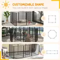 PawHut 100cm 8 Panels Heavy Duty Dog Pen, Pet Playpen for Indoors, Outdoors, Small, Medium, Large Dogs - 5