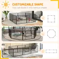 PawHut 60cm 8 Panels Heavy Duty Dog Pen, Pet Playpen for Indoors, Outdoors, Small Dogs - 5