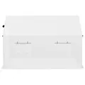 Outsunny Polyethylene Walk-in Polytunnel Greenhouse, 2 x 3(m), White - 8