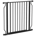 PawHut Extra Wide Dog Gate, with Door Pressure, for Doorways, Hallways, Staircases - Black - 1