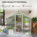 Outsunny 6 x 6ft Aluminium Frame Greenhouse - 4