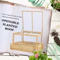Outsunny 2-In-1 Wooden Greenhouse Planter Box - Natural - 6