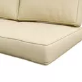 Outsunny 2 Seater Back and Seat Cushion Pillows Replacement, Patio Chair Cushions Set for Indoor Outdoor, Beige - 8