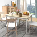 HOMCOM Four-Seater Farmhouse-Style Wooden Table - 6