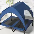 PawHut Cooling Raised Pet Bed w/ Washable Breathable Mesh, for Medium, Large Dogs, 91 x 76 x 89cm - Dark Blue - 8