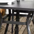 Outsunny Five-Piece Garden Dining Set, with Rattan Seat Chairs and Cushions - Black - 9