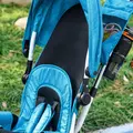 HOMCOM 6 in 1 Kids Trike with Parent Handle, Canopy, 5-point Safety Belt, Storage, Footrest, Brake, for 1-5 Years, Blue - 9