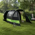 Outsunny Four Man, Two Room Blackout Tent, with Accessories - Black - 2