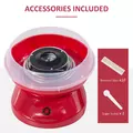 HOMCOM Candy Floss Machine Electric Cotton Candy Maker Gadgetry 450W (Red) - 6