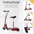 HOMCOM Foldable Electric Scooter for Teens Over 7 years old 12V Battery 120W-Red - 5
