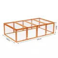 Pawhut Guinea Pigs Hutches W/ Mesh Wire, 181Lx100Wx 48H cm-Wood - 3