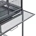 PawHut Large Bird Cage Budgie Cage with Stand, Storage Shelf, Wood Perch for Parrot Canary Parakeet Cockatiels, 81 x 48 x 162.5 cm - 9