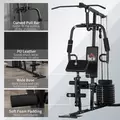 HOMCOM Multi-Exercise Gym Station, with 45kg Weight Stack, for Full Body Workout - 7