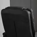 HOMCOM Recliner Chair With footstool, Recliner Armchair up to 130kg Weight Capacity, 135° Reclining Swivel Sofa Chair, PU Leather Ergonomic Couch Bed with Swivel Wood Base for Living Room, Black - 9