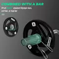 SPORTNOW Two 5kg Olympic Weight Plates, Tri-Grip Rubber-Coated Barbell Weights, with 5cm Holes, for Home, Gym, Office - 5