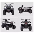 HOMCOM 12V Kids Quad Bike with Forward, Reverse Functions, Ride-On ATV w/ Music, LED, Headlights, for Ages 3-5 Years - White - 8