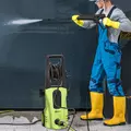 DURHAND 1800W High Pressure Washer, 150 Bar Pressure, 510 L/h Flow, High-Performance Portable Power Jet Wash Cleaner Green - 2