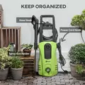 DURHAND 1800W High Pressure Washer, 150 Bar Pressure, 510 L/h Flow, High-Performance Portable Power Washer Jet Wash Cleaner with 6M Hose - 7