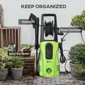 DURHAND 1800W High Pressure Washer, 150 Bar Pressure, 510 L/h Flow, High-Performance Portable Power Jet Wash Cleaner Green - 7