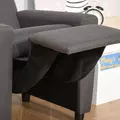 HOMCOM 2 in 1 design Kids Sofa Armchair with Footrest for Children Playroom Bedroom Living Room, 55 x 50 x 67cm, Grey - 8