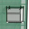 Outsunny Greenhouse Cover Replacement Walk-in PE Hot House Cover with Roll-up Door and Windows, 140 x 143 x 190cm, Green - 9